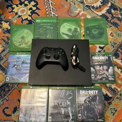 Microsoft Xbox One X 1TB Console With 9 Games 1 Wireless Controller And Power Cord
