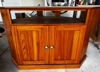 Wood TV stand