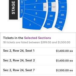 PESO PLUMA TICKETS. PHX, AZ. July 22,2023. 