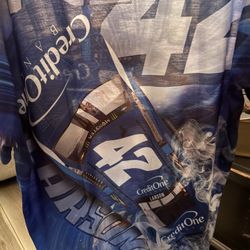 Nascar Kyle Larson #42 Credit One Prism Sublimated Dri Fit T-shirt Mens Size 2xl NEW WITH TAGS 