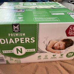 Newborn Baby Diapers (128 Count) 