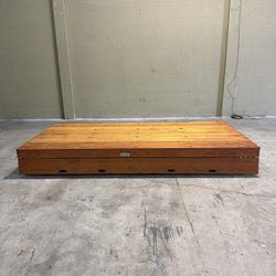 Interkal Wood Board/Metal Frame Mobile Folding Stage 143”W x 71”D x 17.5”H