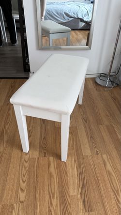 Corridor bench with storage space