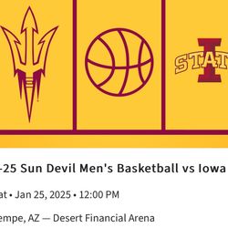 ASU  VS IOWA STATE BASKETBALL 1/25/2025