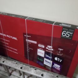 65" New In Sealed Box TCL Brand Television W ROKU