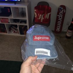 Supreme Camp hat denim