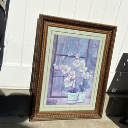 Flower Framed Wall Decor  