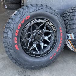 Lock Off Road Rims 17" 33X12.50R17 Rims And Tires $1700 Tacoma 4Runner Chevy Gmc sierra