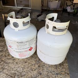 Two Propane Tanks – One Full, One Half Full