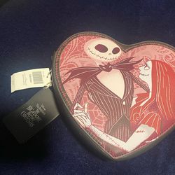 Brand new Nightmare Before Christmas heart shape Purse