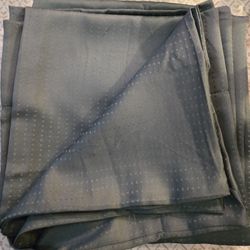 Set Of 4 Green Polyester King Pillow Cases 