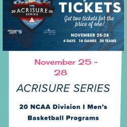 Acrisure Series Basketball Game Basketball 🏀 Tournament 🏆