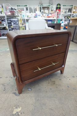 Rockford Modern 2-Drawer Nightstand / End Table in Walnut