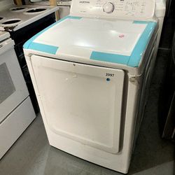 SAMSUNG 27” FREESTANDING DRYER WHITE $350