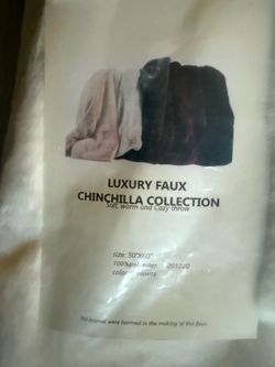 Luxury faux cozy throw