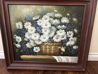 Oil Painting Signed And Framed 