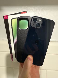MIDNIGHT iPhone 14 128GB UNLOCKED Used Authentic CASE & PROTECTOR