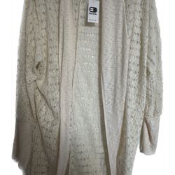 NWT Cream Floral Cardigan 