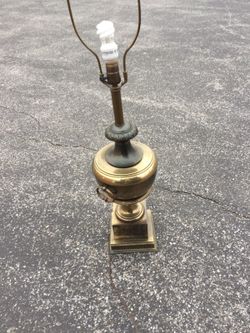 Large Fredrick Cooper brass lamp