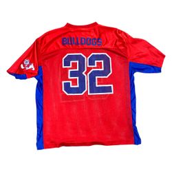 Vintage Starter Fresno Bull Dogs football jersey Fresno state #32 High quality Good condition Red & blue jersey Iconic bulldog logo on the sleeve Big