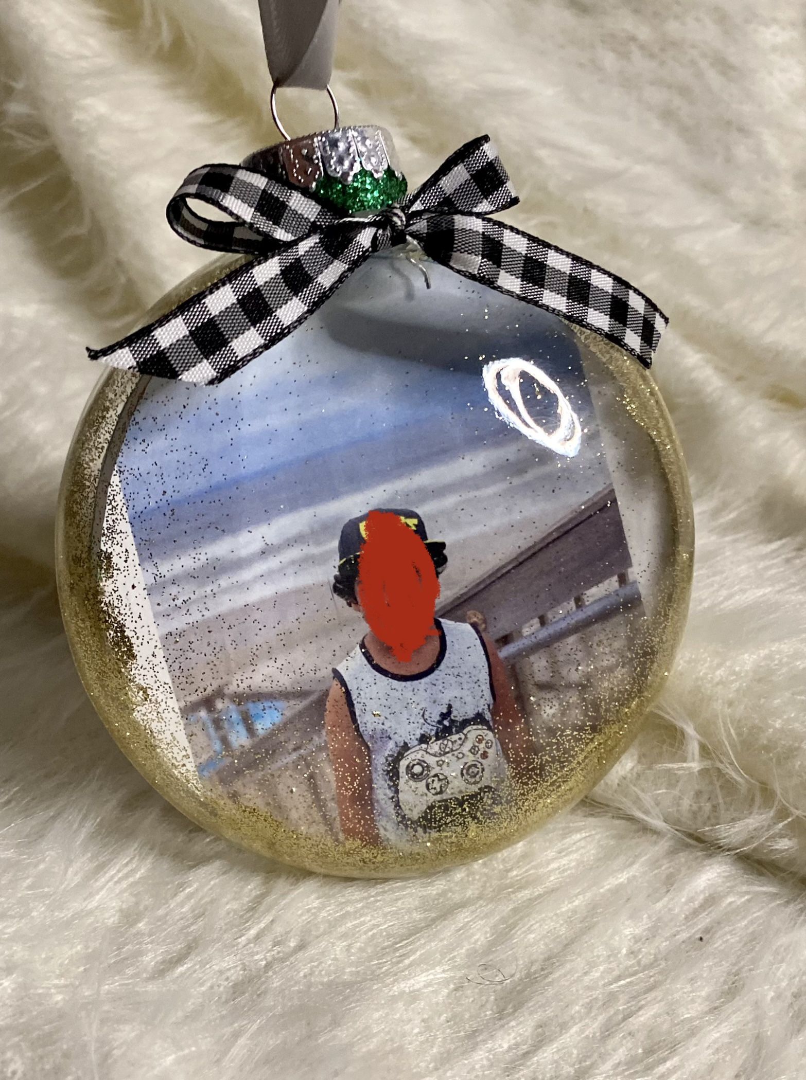 Personalized Glass Photo Ornaments