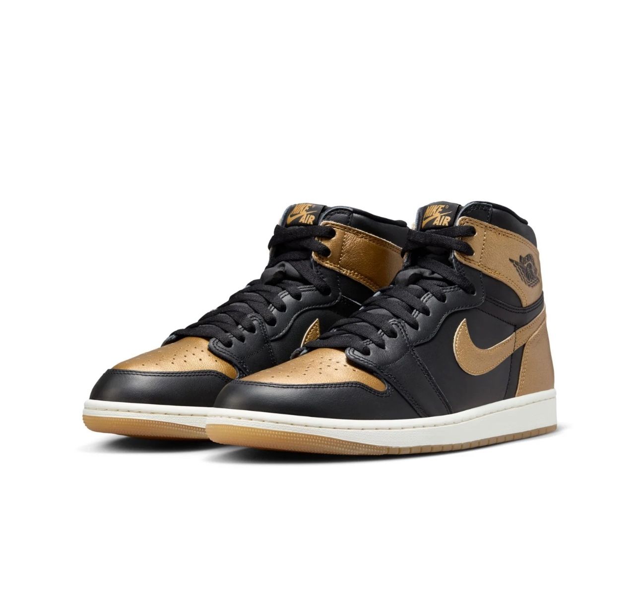 Jordan 1 Retro High OG ‘Black Metallic Gold’ 2024 Sz 14 & 15