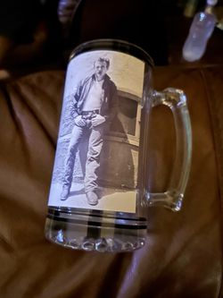 James Dean Glass Beer Stein Mug