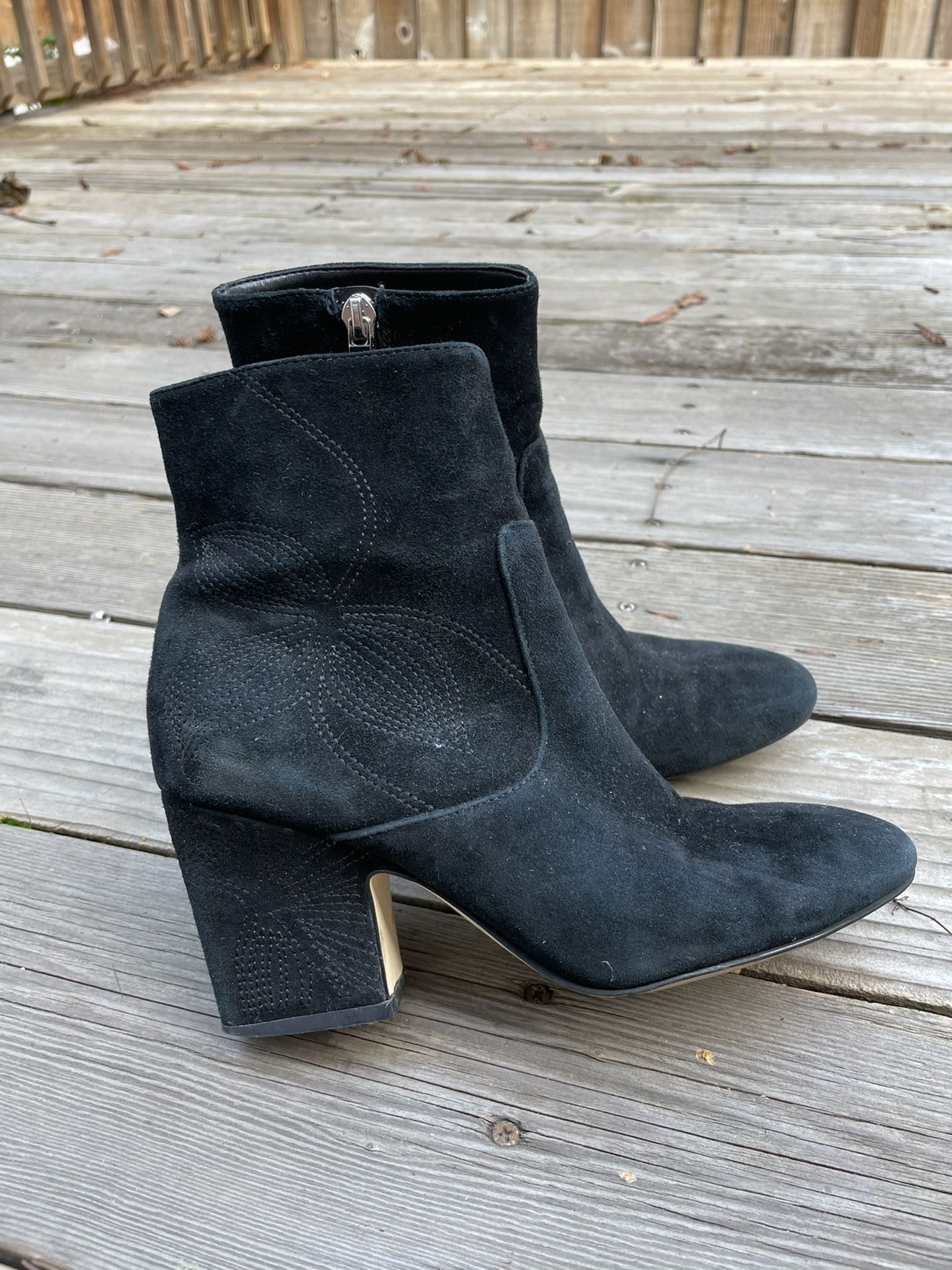 Leather Black Bootie