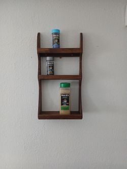 Wooden Spice Rack Hand Made