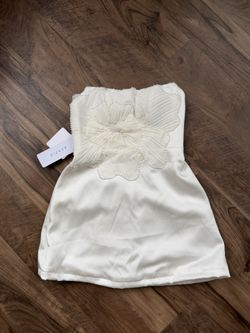 Leina white Mini Dress For Reception