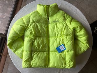 Columbia Size M Puffer Jacket  - Bright Marigold Yellow NEW with tags Large