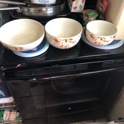 Three vintage bowls