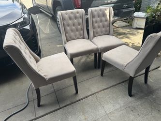 Linen dinning room chairs