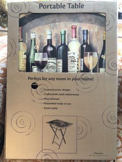 Home expression Portable table 18.75”x 13.75” X 27.25”