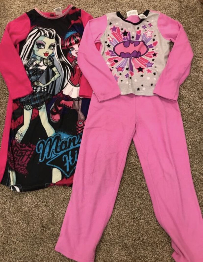 Girls size 7/8 pj lot