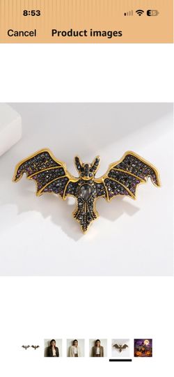 Halloween Bat pin