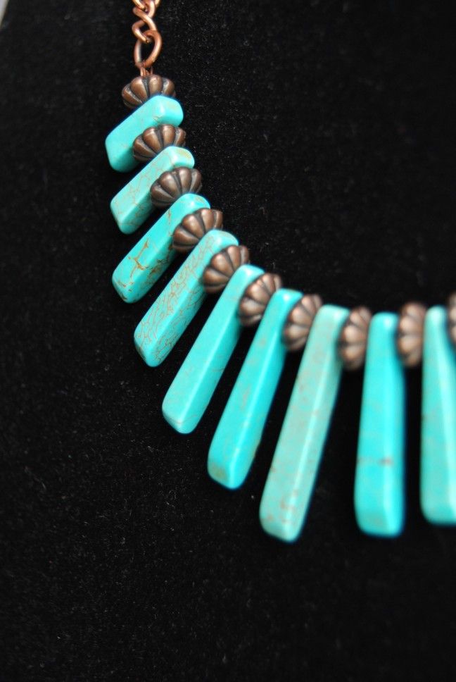 Beautiful Handmade Necklace with TURQUOISE