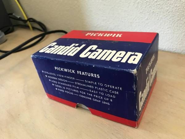 Vintage 1940's Pickwik Candid Camera BOX ONLY