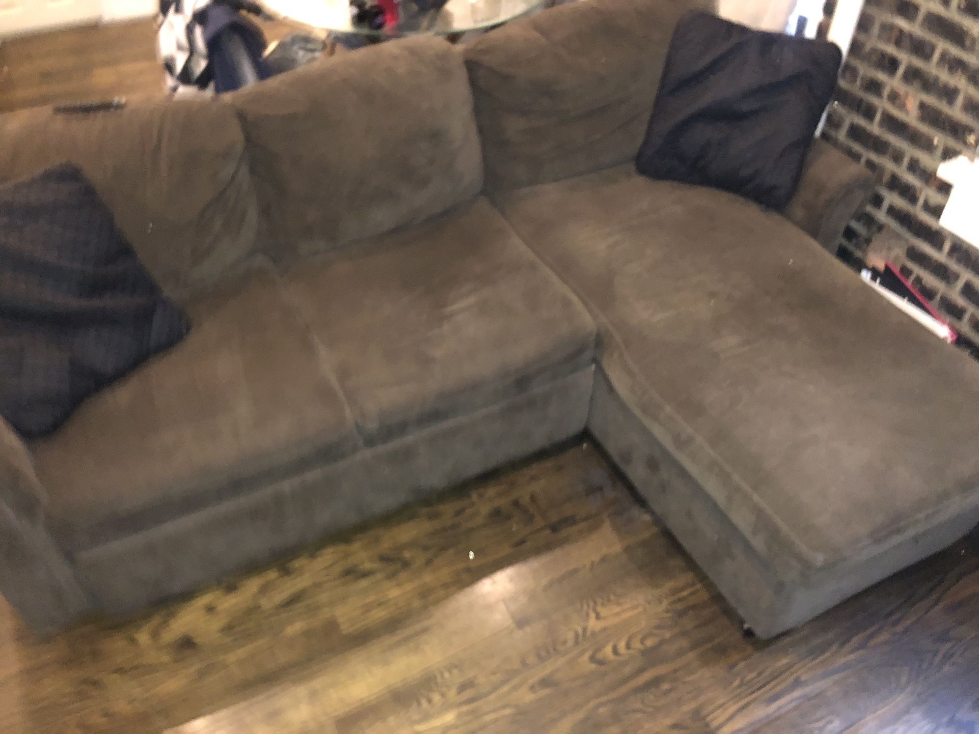 3 Part Couch W Pull Out Bed And Storage