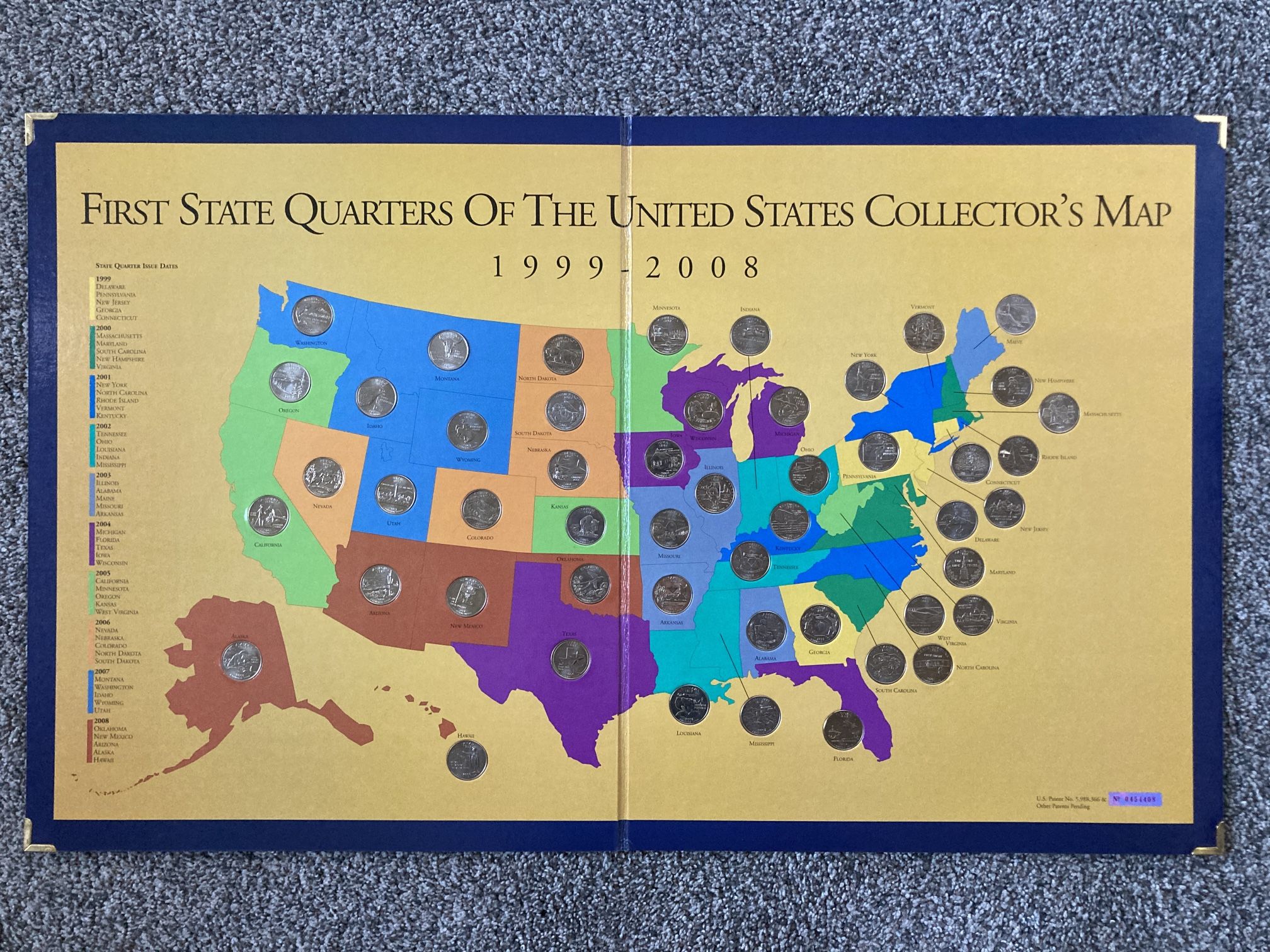 Quarters Collector’s Map Complete
