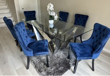 Contemporary dining Table Set. 7Pc