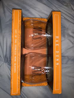 Rae Dunn Halloween Stemless Wine Glasses
