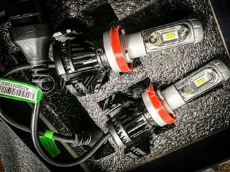 6000k Glacier White LED Headlight And 3000k Jdm Yellow LEDs Fog Lights