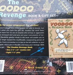 Voodoo revenge doll and book gift set