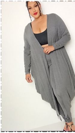 Bubbled Hem Waterfall Cardigan