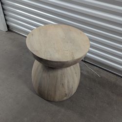Anthropology Betania Hourglass Wood Side Table