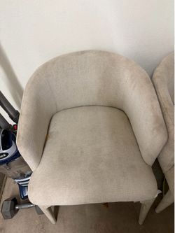 6 Grey Dining Chairs- DIRTY/needs cleaning