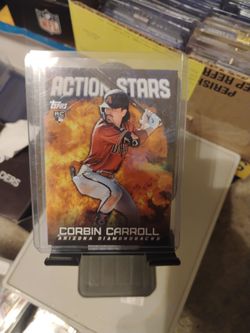 Corbin Carroll Topps Action Stars RC Baseball Card