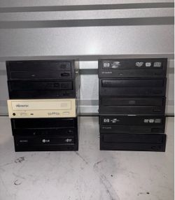 Lot of 10 DVD/CD Rewritable Drives (HP, Samsung, ASUS, LG, Sony Tested