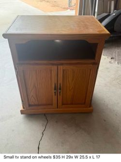 Tv stand on wheels